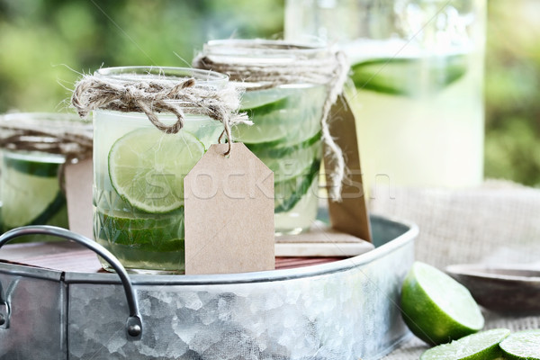 Limeade in Mason Jars Stock photo © StephanieFrey