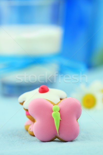 樂趣 餅乾 可愛 蝴蝶 花 商業照片 © StephanieFrey