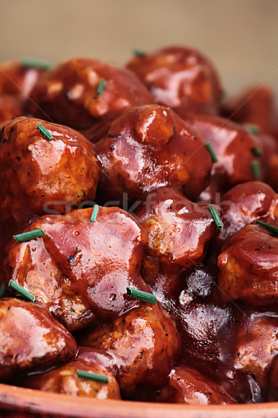 Stock photo: Barbecue Meatballs