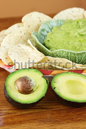 Avocado and Guacamole Stock photo © StephanieFrey