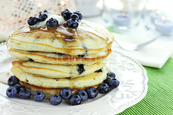 Blueberry Pancakes Stock photo © StephanieFrey