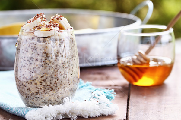 Overnight Oats and Chia Seeds Stock photo © StephanieFrey