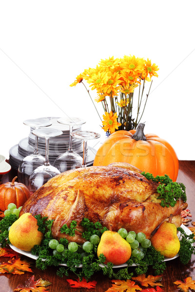 Festive Thanksgiving Dinner Stock photo © StephanieFrey