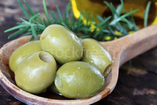 Olives, Rosemary and Olive Oil Stock photo © StephanieFrey