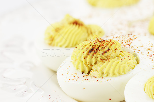 Deviled Eggs with Paprika Stock photo © StephanieFrey