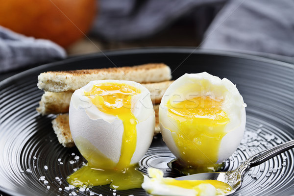 Soft Boiled Eggs Stock photo © StephanieFrey