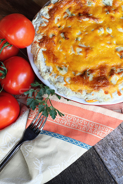 Fresh Tomatoes and Tomato Pie Stock photo © StephanieFrey