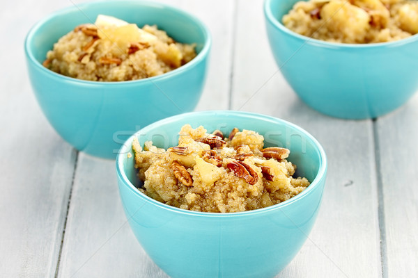 Quinoa with Nuts and Apples Stock photo © StephanieFrey