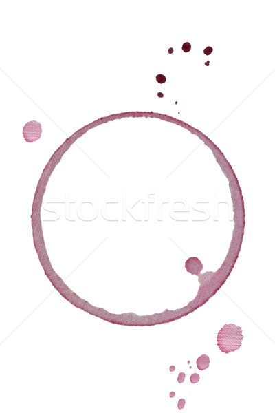 Red Wine Glass Ring Stock photo © StephanieFrey