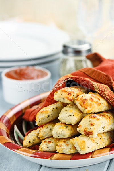 Cheesy Asiago Breadsticks and Dip Stock photo © StephanieFrey
