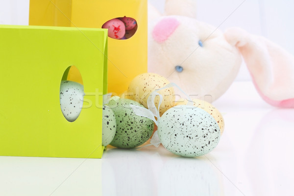 Easter Eggs bunny piękna cute płytki Zdjęcia stock © StephanieFrey
