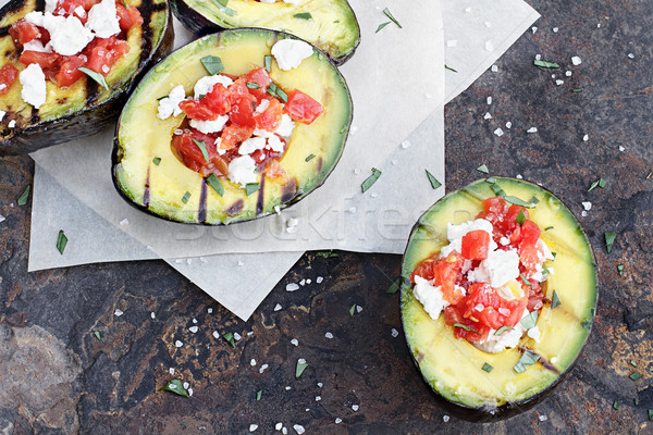 Grilled Avocados Stock photo © StephanieFrey