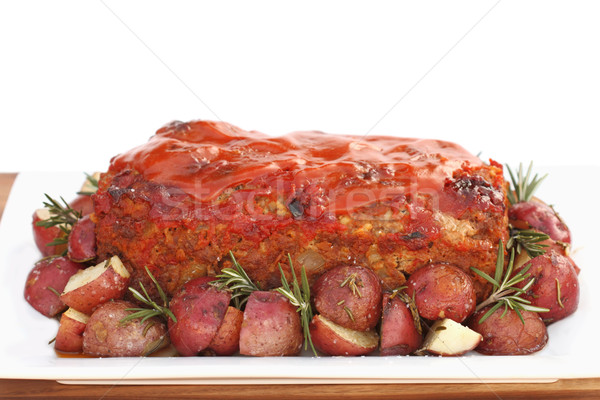 Prêt table rouge pommes de terre romarin Photo stock © StephanieFrey