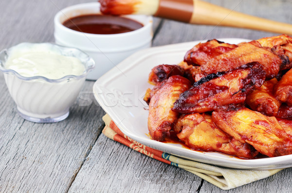 Chicken wings Stock photo © StephanieFrey