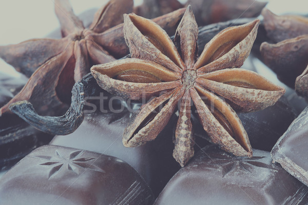 Anís chocolate vainilla estrellas bares Foto stock © StephanieFrey