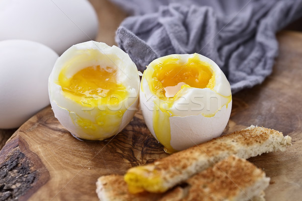 Soft Boiled Eggs For Breakfast Stock photo © StephanieFrey