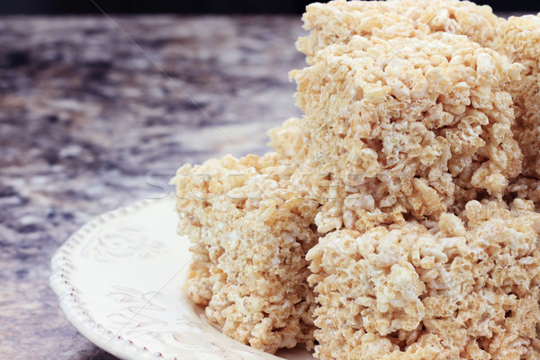 Stock photo: Marshmallow and Rice Cereal Bars