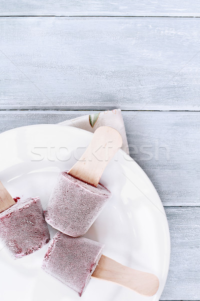 Frozen Fruit Yogurt Pops Stock photo © StephanieFrey