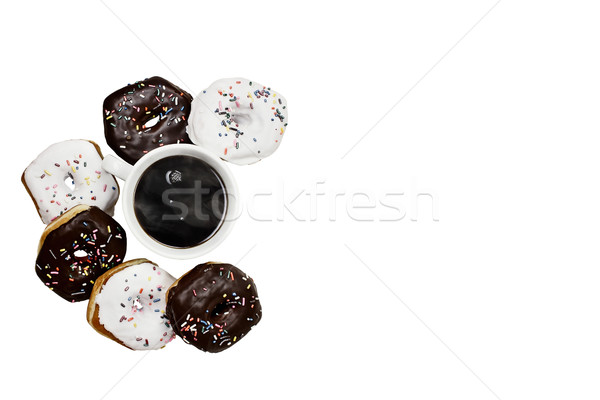 Isolated Donuts and Coffee Stock photo © StephanieFrey