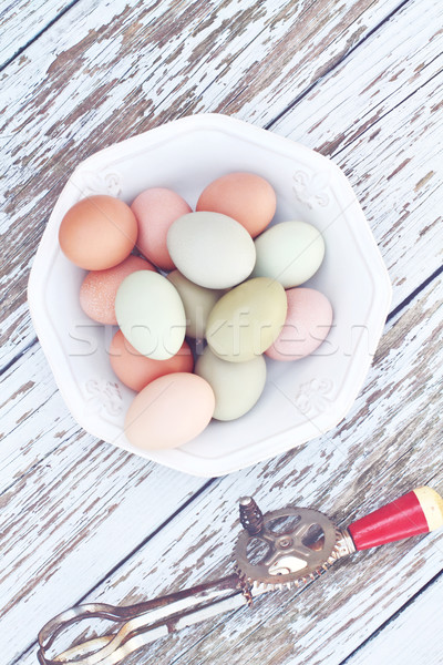 Free Range Eggs Stock photo © StephanieFrey