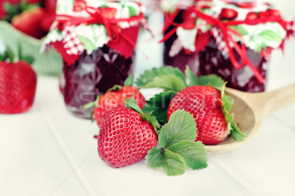 Strawberries and Preserves Stock photo © StephanieFrey