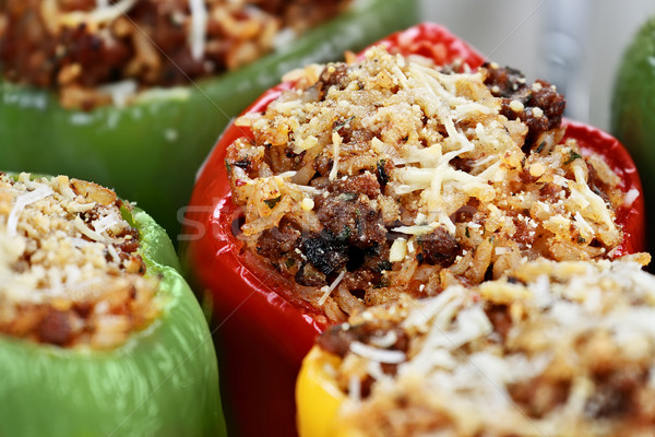 Baked Stuffed Peppers Stock photo © StephanieFrey