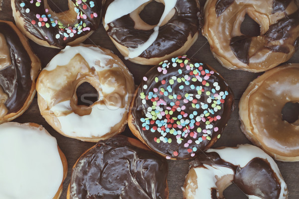 Mixed Donut Background Stock photo © StephanieFrey