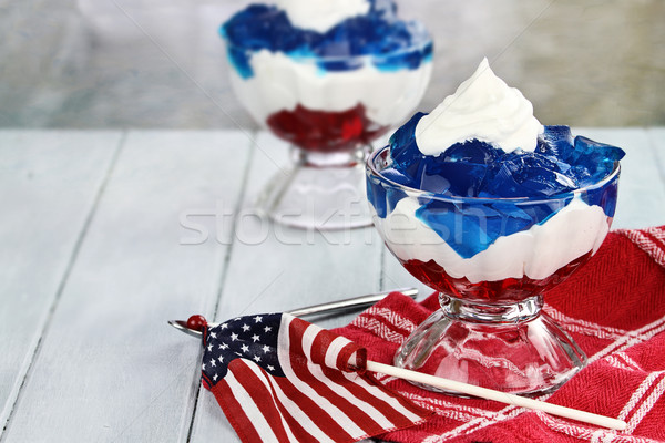 Gelatin Dessert for Fourth of July Stock photo © StephanieFrey