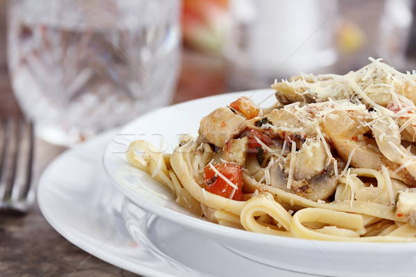 Chicken Linguine Stock photo © StephanieFrey