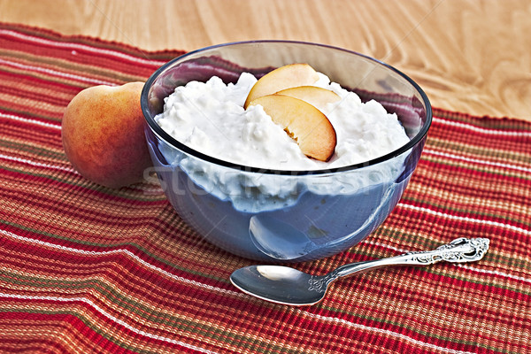 Cottage Cheese and Fruit Stock photo © StephanieFrey