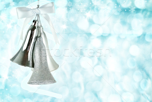 Silver Christmas Bells Stock photo © StephanieFrey