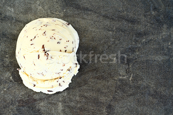 Stock photo: Chocolate Chip Ice Cream Scoop