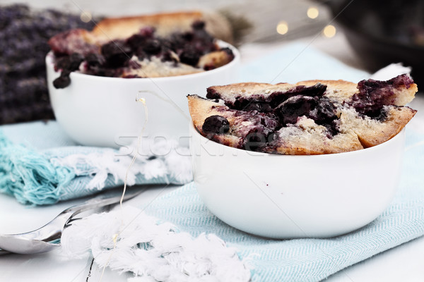 Lavender Blueberry Cobbler Stock photo © StephanieFrey