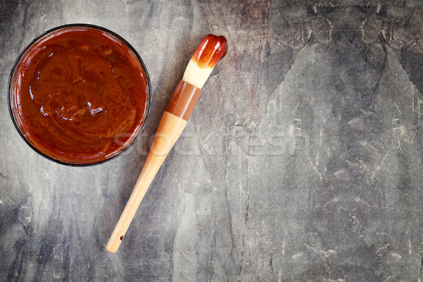 Barbecue Sauce and Brush Stock photo © StephanieFrey