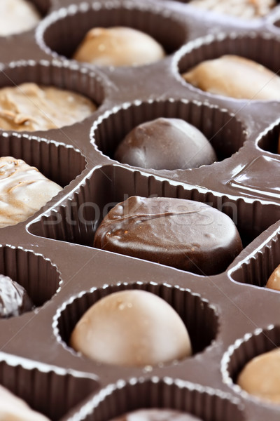 Box of Chocolate Candies Stock photo © StephanieFrey