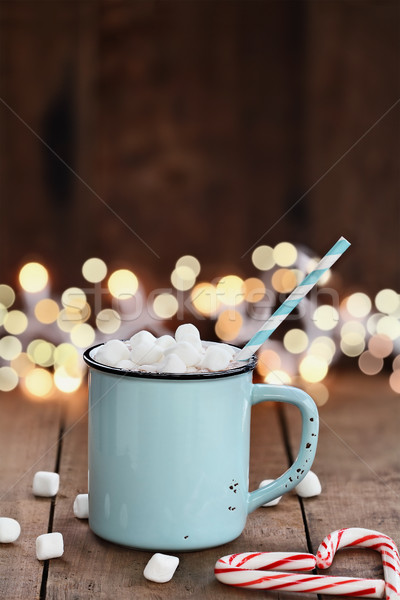 Sıcak mini emaye fincan şeker biçim Stok fotoğraf © StephanieFrey