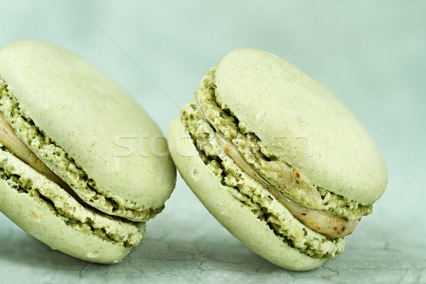  Pistachio Macarons Stock photo © StephanieFrey