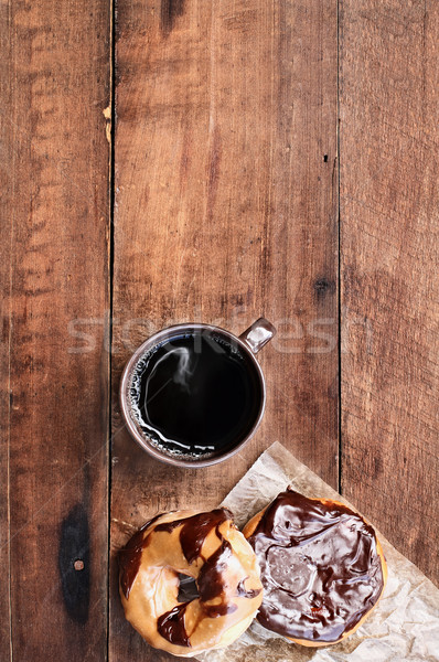 кофе черный кофе деревенский изображение выстрел Сток-фото © StephanieFrey