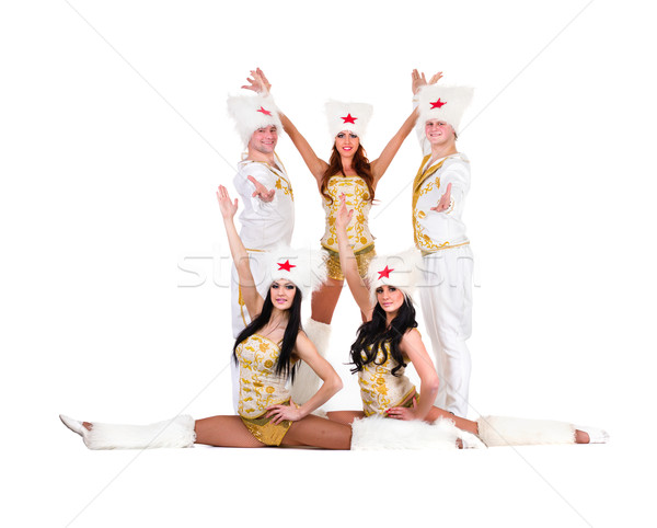 Ballerino squadra indossare costumi dancing isolato Foto d'archivio © stepstock