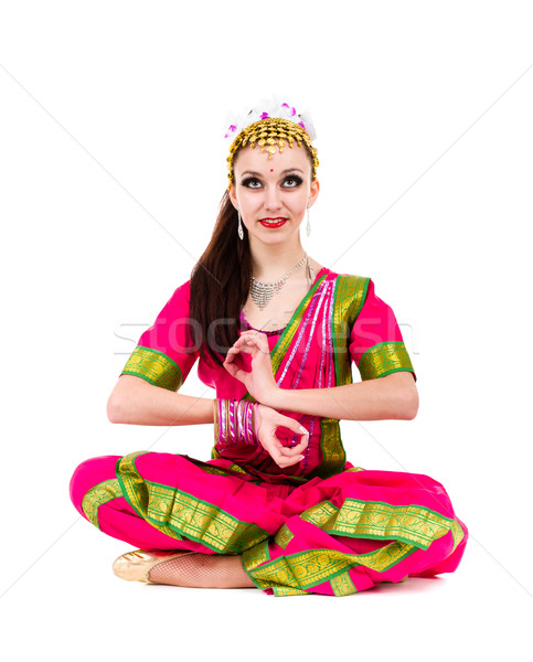 Portrait indian femme posant studio [[stock_photo]] © stepstock