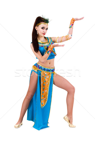 Dança faraó mulher egípcio traje Foto stock © stepstock