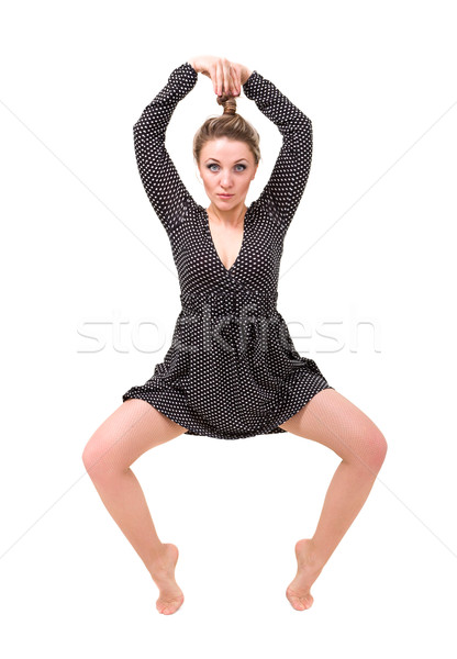 Attrattivo posa isolato bianco donna Foto d'archivio © stepstock