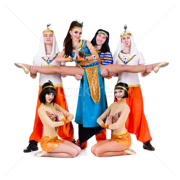 Acrobático danza equipo egipcio Foto stock © stepstock