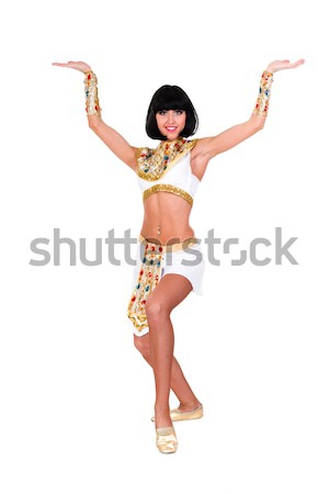 Taniec faraon kobieta egipcjanin kostium Zdjęcia stock © stepstock