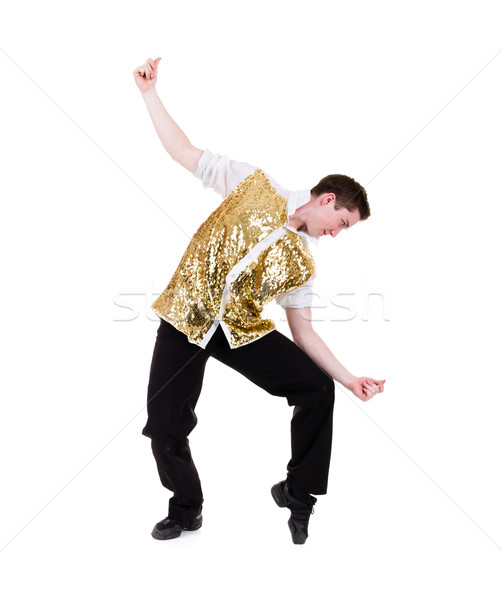 friendly smiling dancer showing some movements Stock photo © stepstock