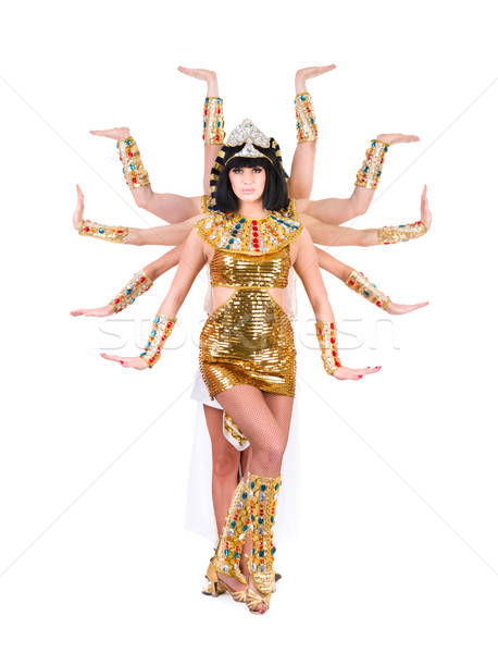 跳舞 法老 女子 埃及人 服裝 商業照片 © stepstock