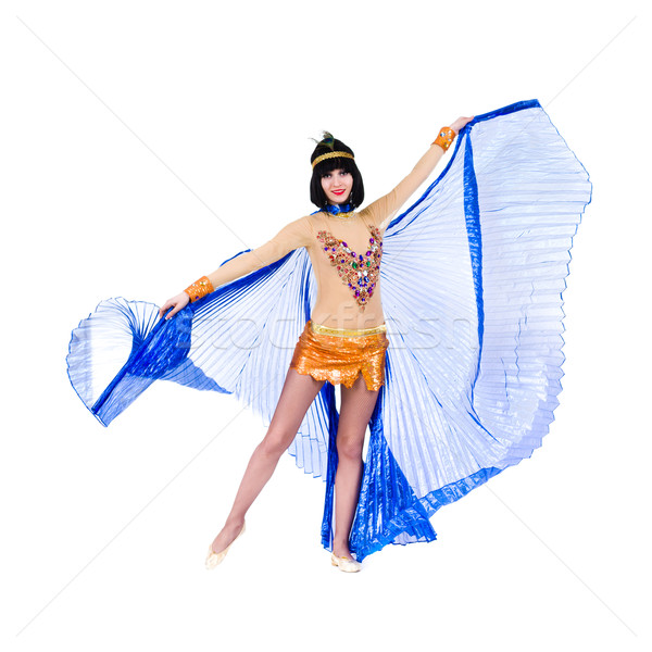 Dancing faraone donna indossare egiziano costume Foto d'archivio © stepstock