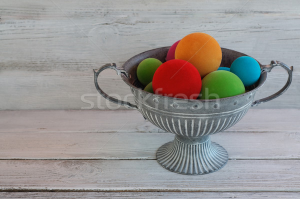 Colourful cup of christmas tree balls Stock photo © stickasa