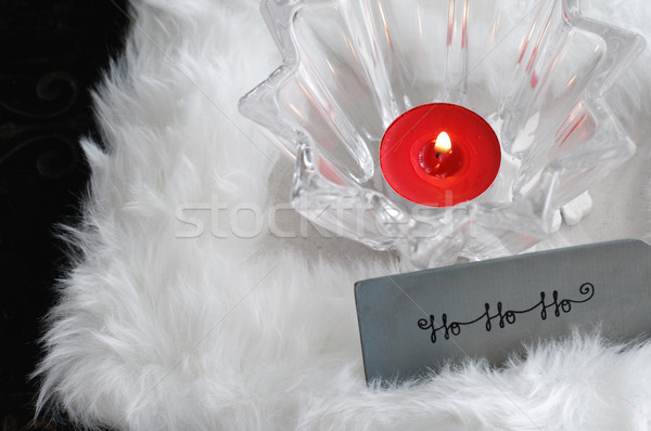 Christmas Candle Decoration Stock photo © stickasa