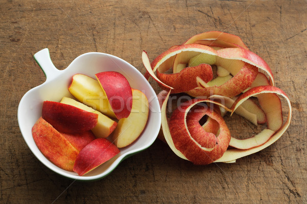 リンゴ スライス ピール 食品 ツール 赤 ストックフォト © stickasa